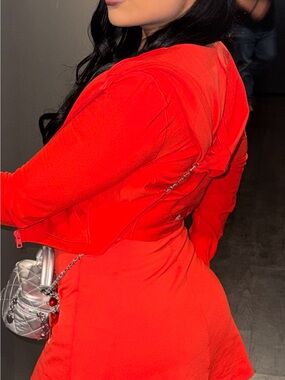 Alo soft fitted jacket red